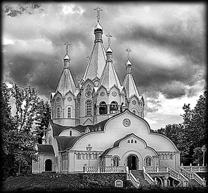Церковь - картинки для гравировки