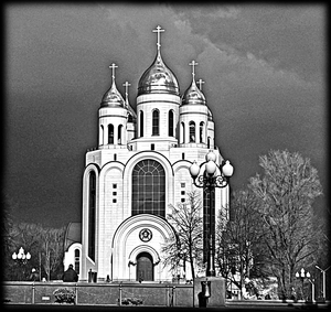 Церковь - картинки для гравировки