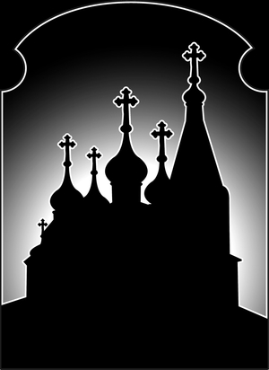 церковь - картинки для гравировки